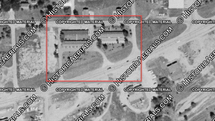 Williams House Motel -  1955 Aerial (newer photo)